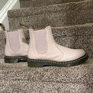 Dr. Martens Women's Light Beige Ankle Boots